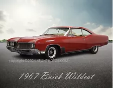 1967 Buick Wildcat Muscle Car 8.5"x11" Photo Print Mancave