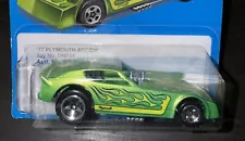 Hot Wheels Retro Style 1977 PLYMOUTH ARROW • Green w. Flames • Target Exclusive