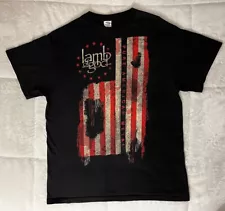 Lamb of God Pure American Metal Band Tee Black L Flag Album Band 2010’s Thrash