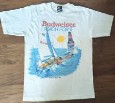 RARE Budweiser Sailing "Reach For It " shirt vintage size Small S