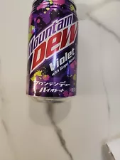 Mountain Dew Violet Full 12oz Can Sealed Unopened Japan