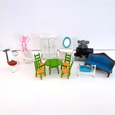 The Littles Die Cast Metal Doll Furniture Lot Mattel 1980s Vintage Dollhouse