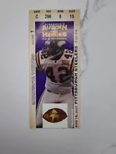 Minnesota Vikings Ticket Stub - August 16 2001 - Pre Season