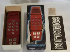 1979 Merlin Electronic Game Parker Brothers w/Box & Manual - Works Perfectly!