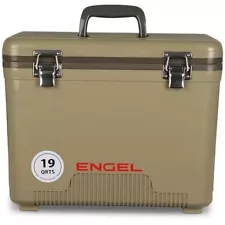 Engel UC19 19qt Leak-Proof, Air Tight, Drybox Cooler and Small Hard Shell Lun...