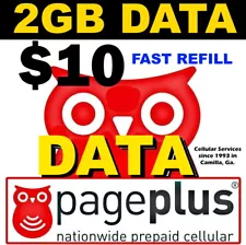 Page Plus ð¥ DATA ð¥ $10 Refill DIRECT FAST to PHONE USA TRUSTED SELLER