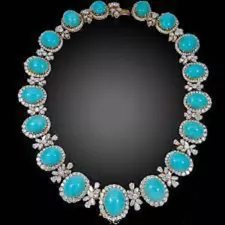 Turquoise Jewelry handmade estate Necklace for Women Auction High Luxury Afford