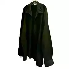 Men’s 2 Piece Leisure Suit. Black Pants Matching Black Jacket. Stylish Easy