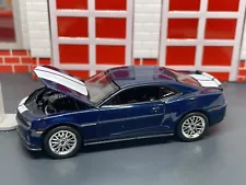 2010-2013 Chevy Camaro RS/SS Blue Opening Hood 1/64 Limited Edition