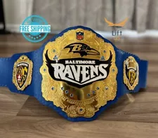 Baltimore Ravens NFL Championship Wrestling Belt 2mm Brass Adult Size