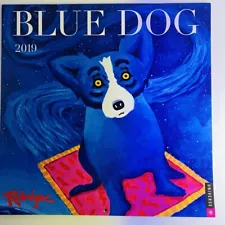 Blue Dog 2019 Wall Calendar George Rodrigue Lafayette New Orleans Louisiana Art