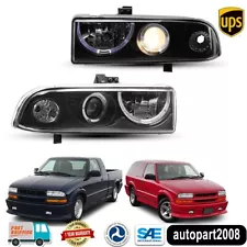 For 1998 1999 2000 2001 2002 2003 2004 Chevy S10 Blazer Halo Projector Headlight (For: 2001 Chevrolet Blazer)