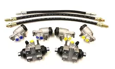 JOWETT JAVELIN & JUPITER 1950 - 1954 CAR SET BRAKE CYLINDERS AND FLEXIBLE HOSES