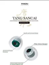 TANGZU Tang Sancai Matte Texture Straight Tooth Grooves Eartips for IEMs