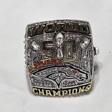 Denver Broncos Super Bowl Ring 50 Replica (2015) Von Miller "This Ones For Pat"