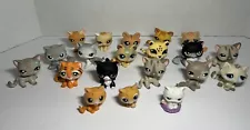 Littlest Pet Shop LPS Cat Lot Of 20 Many Colors, Types And Sizes