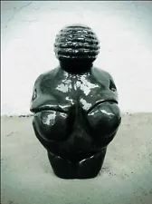 Venus Of Willendorf Concrete Statue (Night Goddess Design) Handmade, Sculpture