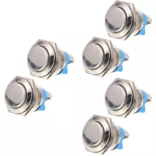 6 pcs Door Bell Ringer Button Door Bell Button Only Round Chime Button