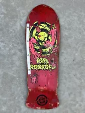 Vintage 80s Santa Cruz Rob Roskopp Target 3 Skateboard Deck Kendall Grosso Salba