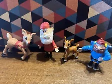 Rudolph The Red Nosed Reindeer Christmas Movie Santa Claus Figures Toys Collect