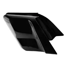 Vivid Black Stretched Side Covers Panel Fit For Harley Street Road Glide 2014-24