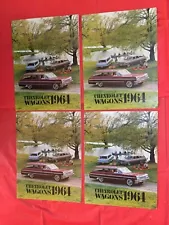 LOT 4---1964 CHEVROLET "STATION WAGONS" Car Dealer Sales Brochures