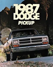 1987 Dodge Ram D150 D250 D350 WFWD Pickup Truck (NOS) Dealer Sales Brochure