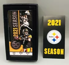 2021 Pittsburgh Steelers NFL commemorative season ticket Ben Roethlisberger