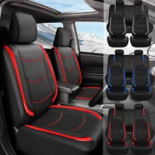 For LEXUS Leather Car Seat Covers Full Set Front Rear Breathable 5-Seats Cushion