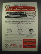 1965 Redfield Scopes Ad - Accu-Range Variable Scopes