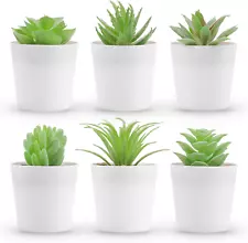 Set of 6 Fake Plants Succulents Plants Artificial in Pots for Bedroom Aesthetic