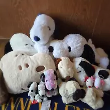 Snoopy Plush Cushion Mascot lot of 10 Set sale not for sale character Goods