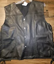 THE WALKING DEAD Daryl Dixon Wings Faux Leather Biker Vest Spirit Halloween AMC