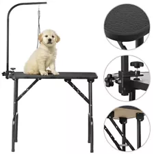 Dog Grooming Table 32" Portable Folding Table w/ Adjustable Arm/Noose, Used