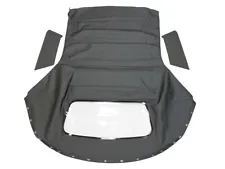 Fits: Chrysler Sebring 1996-06 Convertible Top W/ Plastic window Black Vinyl (For: 2000 Chrysler Sebring JXi)