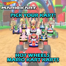 Hot Wheels Mario Kart Die Cast Choose Your Car Brand New & Sealed