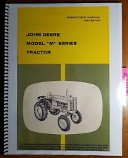 John Deere Model "M" Series Tractor Owner's Operator's Manual OM-TM3-1051 10/51