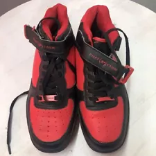 Phat Farm Mid Basketball Sneakers 61784302A Athletic Red & Black Men Size 8.5