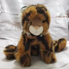 TY Classic Bengal Tiger Cub Plush Stuffed Animal Orange Black White 10 Inch 1997