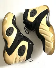 Nike Zoom Penny Flight Sneakers Beige Black Mens Size 13 472688-100 Air GUC