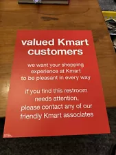 Kmart Restroom Sign