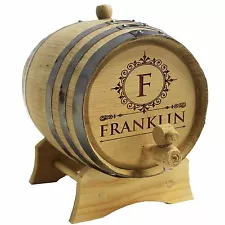 Custom 3 L. Whiskey Barrel - Bourbon & Wine Barrel Gift For Bachelor, Groom