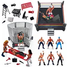 ToyVelt WWE Ring Playset with 32-Piece Wrestling Action Figures For Boys 8-12...