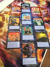 Illuminati Cards - Donald Trump - Enough is Enough - 9/11 + Clintons 10 Card Lot