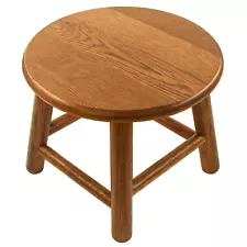 CONSDAN Kids Stool, Milking Stool, 9" Wooden Stool for Kids, Small Short Stool