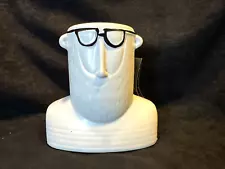 Live Trends Exclusive Collection Ceramic Hand Painted Hipster Head Vase