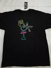 DOPE brand Neon Light T-Shirt, Men's Size XL, Black, Brand New with Tags