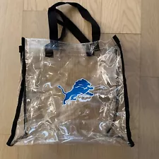 Detroit Lions Clear Reusable Bag NFL Entry Compliant 12 X 12 X 6 Hard Knocks