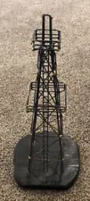 Oil Platform Derrick/Rig Figurine on Wood Base