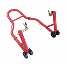 Motorcycle/Dirt Bike Paddock Rear Stand Easy Lifting Adjustable w/ 2 Castors